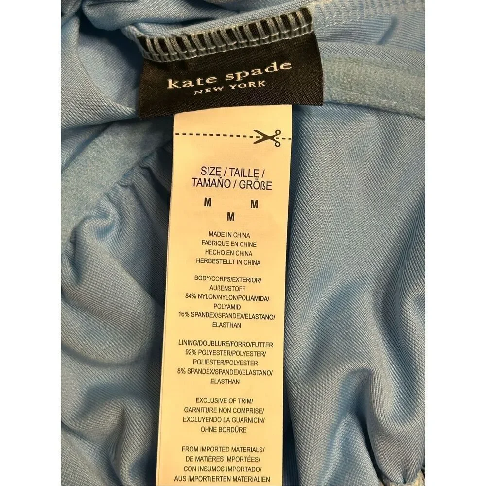 Kate Spade One Piece Swimsuit - Spring Water Size Medium nwt (0128)